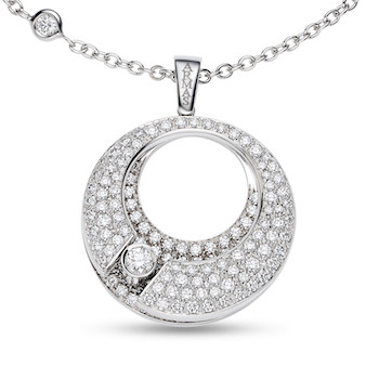 Roulette Necklace Full Pave'