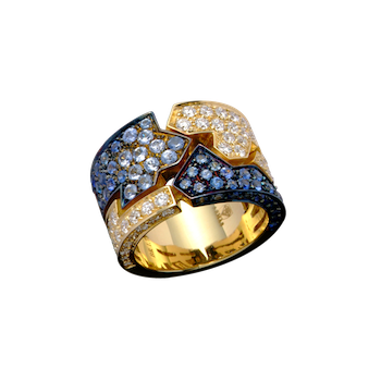 Canyon Ring Blue Sapphire