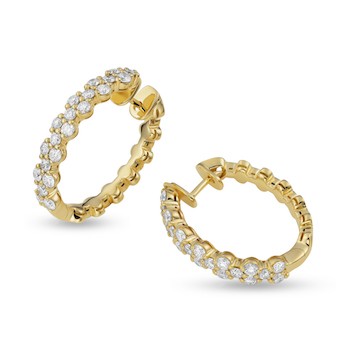 Satin Earrings Diamond Demi