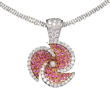 Aeolian Necklace Pink Sapphire