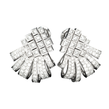 Rosette Earrings Diamond